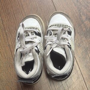 Jordan Kids' Black and White Sneakers
